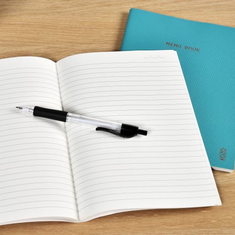 KOZO Notesbog A5 3 Pakke Navy Steel Blue Black KOZO Notesbog A5 3 Pakke Navy Steel Blue Black