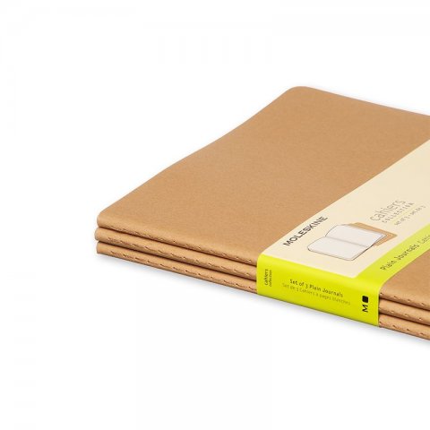 Cahier Journal Blank XL Kraft 3-Pak