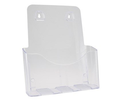 BROCHUREHOLDER A4 1 RUM TIL BORD/VÆG BROCHUREHOLDER A4 1 RUM TIL BORD/VÆG