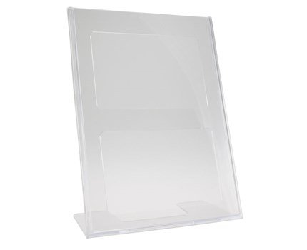 BROCHUREHOLDER DISPLAY A4 L-FORM TIL BORD SKRÅ SPEC PRIS SÅ LÆNGE LAGER HAVES BROCHUREHOLDER DISPLAY A4 L-FORM TIL BORD SKRÅ SPEC PRIS SÅ LÆNGE LAGER HAVES
