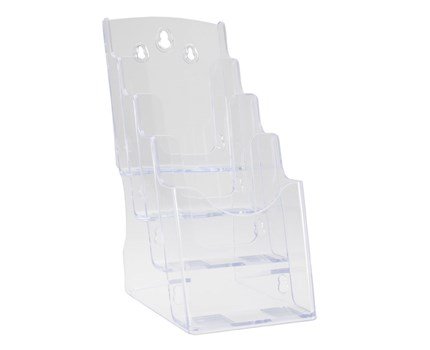 BROCHUREHOLDER 1/3 A4 4 RUM TIL BORD/VÆG BROCHUREHOLDER 1/3 A4 4 RUM TIL BORD/VÆG