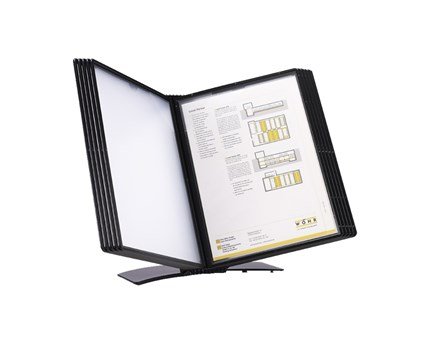 Easymount Bord Display A4 Sort incl 10 Lommer, sorte (TILBUD) ( 280410 )