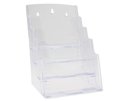 BROCHUREHOLDER A5 4 RUM TIL BORD/VÆG BROCHUREHOLDER A5 4 RUM TIL BORD/VÆG