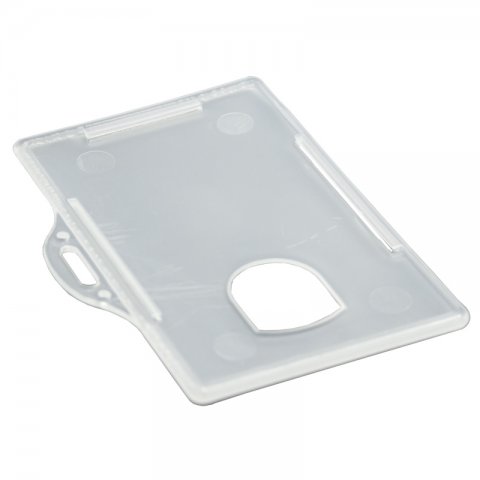 KORTHOLDER TRANSPARENT, Indre mål: 8,5x5,5 cm (alm kreditkortsstørrelse), ID-kortholdere med hul som passer til halsbånd, yoyo mm. 10stk pr ks KORTHOLDER TRANSPARENT, Indre mål: 8,5x5,5 cm (alm kreditkortsstørrelse), ID-kortholdere med hul som passer til halsbånd, yoyo mm. 10stk pr ks
