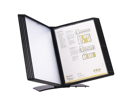 Easymount Bord Display A4 Sort till 20 Lommer, Probeco