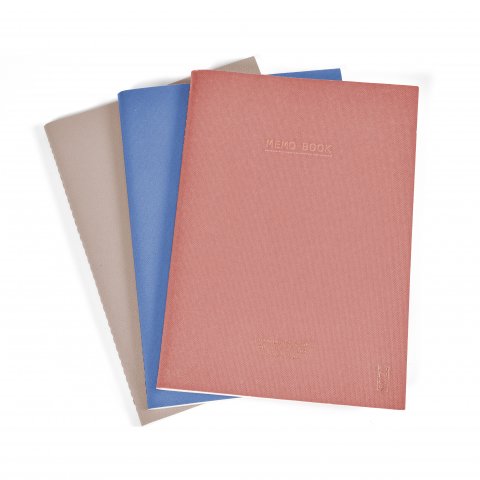 KOZO Notesbog A5 3 Pakke Sand Windsurfer Muted Blush KOZO Notesbog A5 3 Pakke Sand Windsurfer Muted Blush