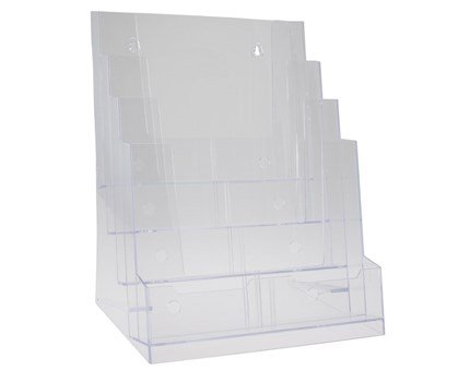 BROCHUREHOLDER A4 4 RUM BORD/VÆG BROCHUREHOLDER A4 4 RUM BORD/VÆG